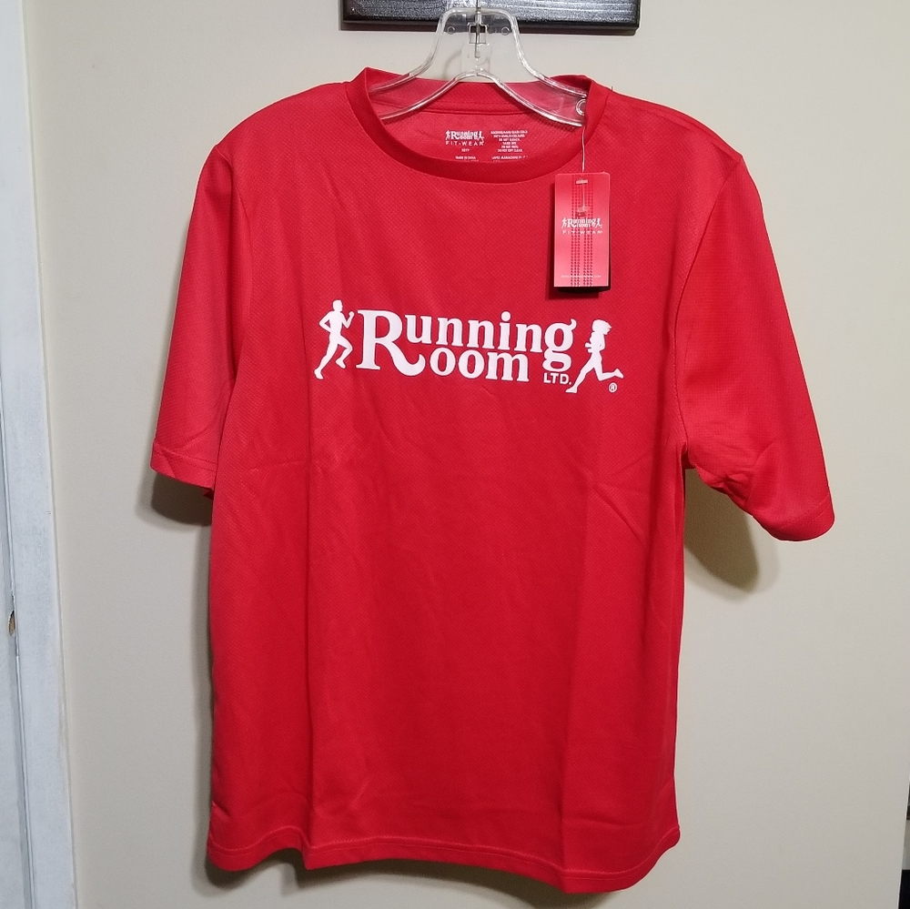Running Room Shirt NWTAG Basic Tee Red Top XS Activewear Sport